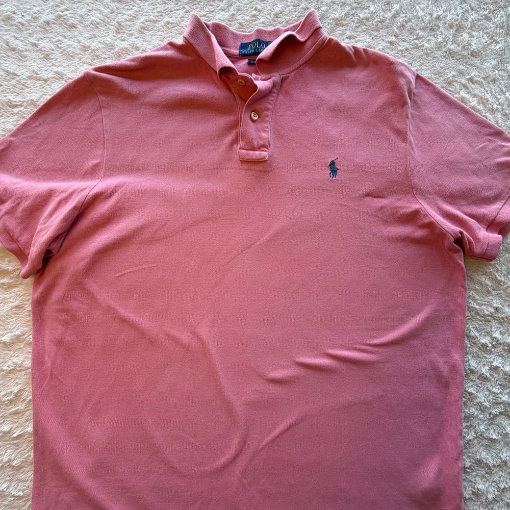 Ralph Lauren Polo Shirt in Soft Pink XL